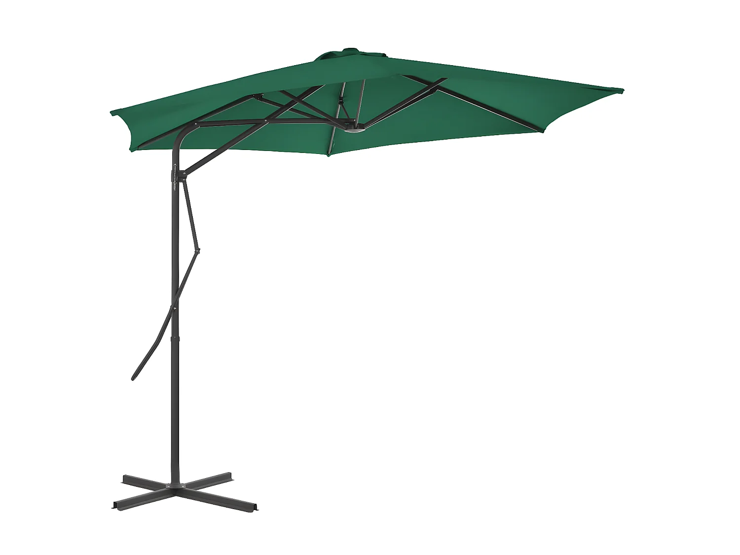 Parasol met stalen paal 300 cm groen NL514542