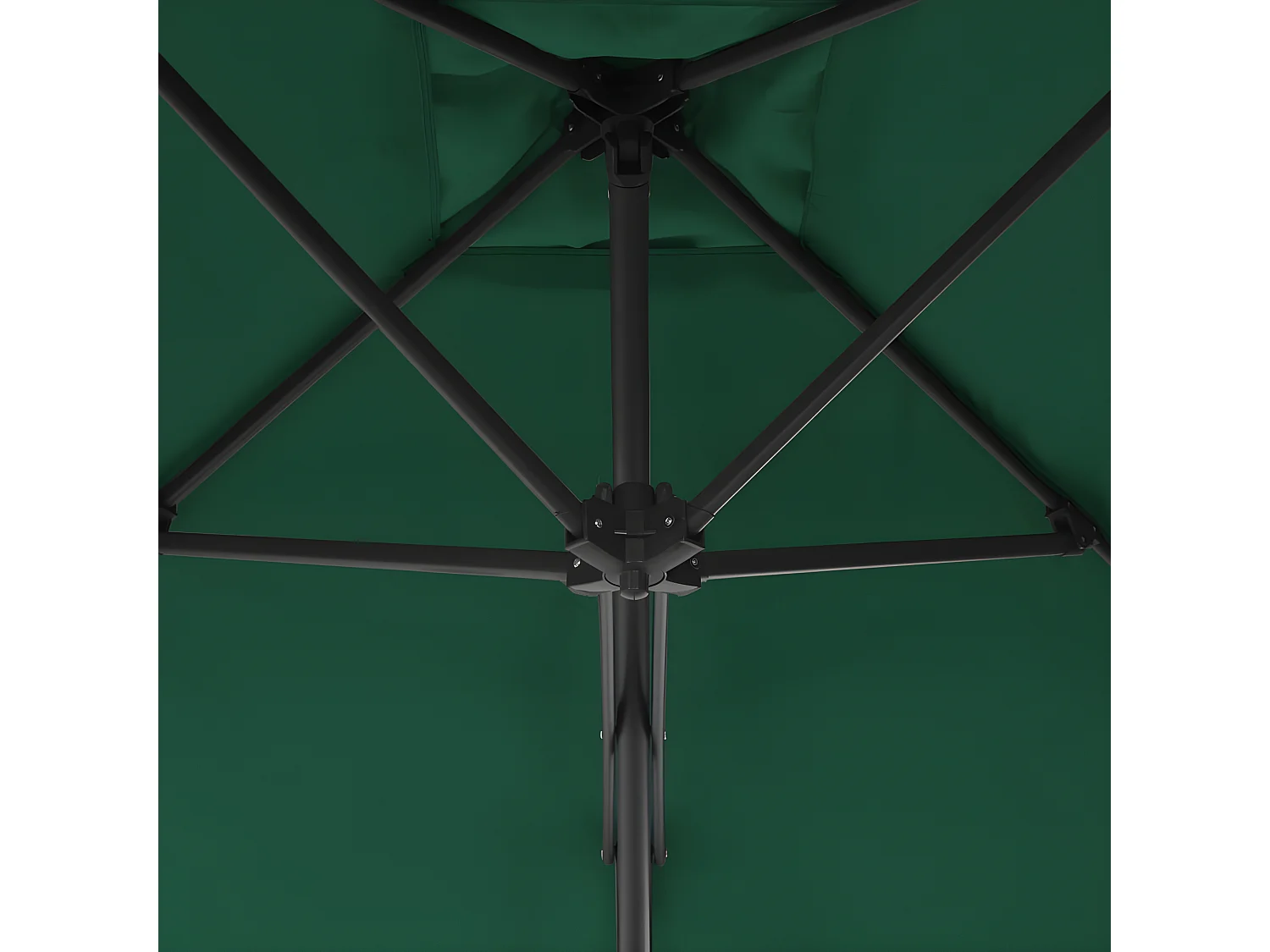 Parasol met stalen paal 300 cm groen NL514542