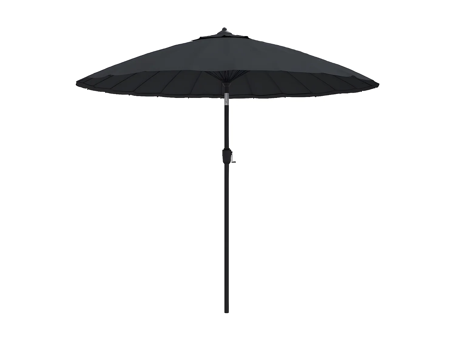 Parasol met aluminium paal 270 cm zwart NL584510