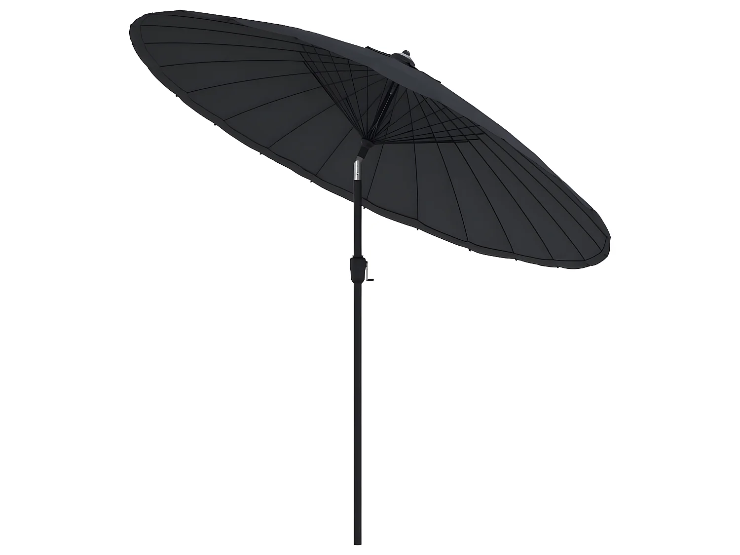 Parasol met aluminium paal 270 cm zwart NL584510