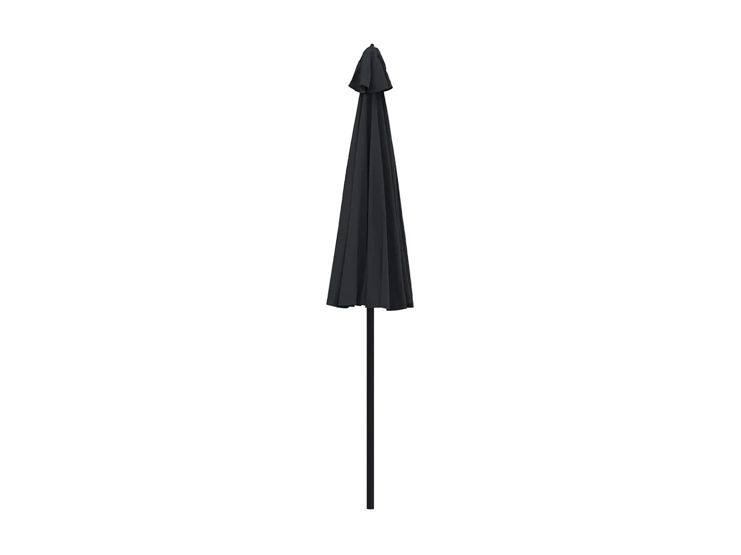 Parasol met aluminium paal 270 cm zwart NL584510