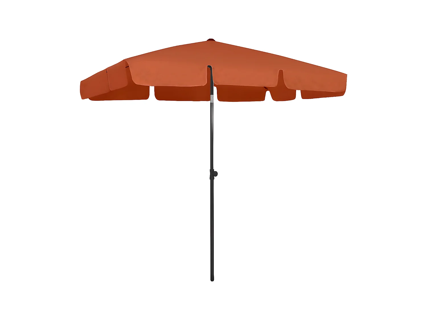Guarda-sol de praia 200x125 cm terracota PT578707
