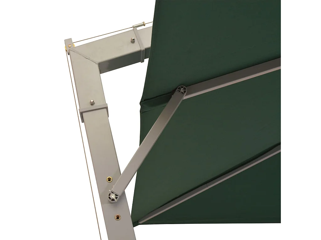 Parasol 300 x 300 cm Poteau en Aluminium Vert WVGQ9474