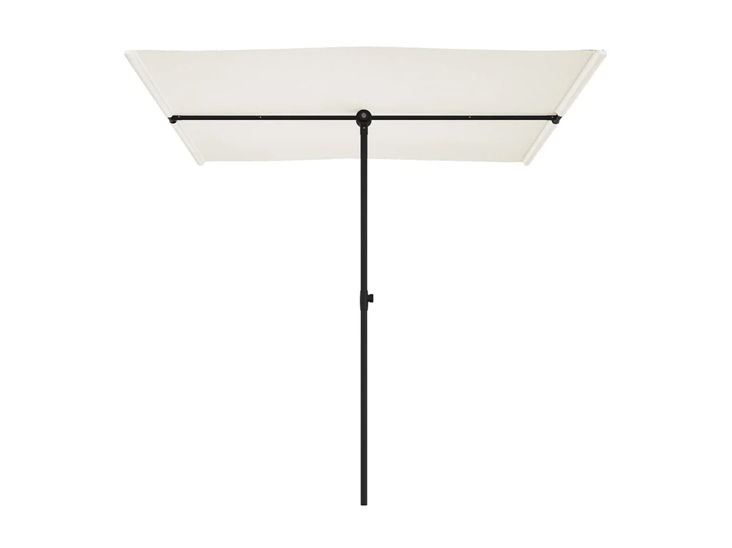 Parasol d'extérieur avec mât en aluminium 2x1,5 m Blanc sable  WVGQ5609