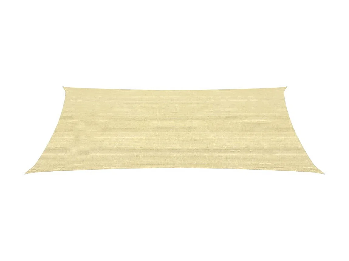 Guarda-sol HDPE quadrado 3.6x3.6 m beje PT915734