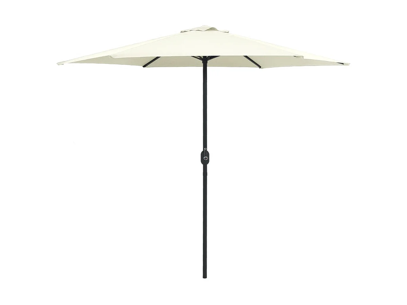 Sombrilla de jardín y palo de aluminio blanco arena 270x246 cm ES453007