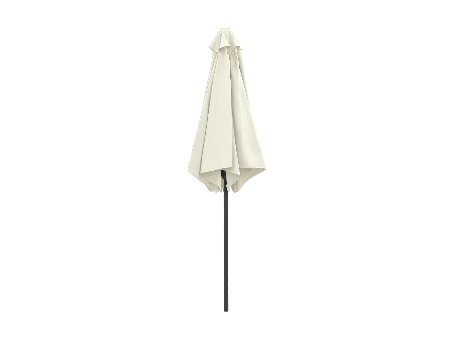 Sombrilla de jardín y palo de aluminio blanco arena 270x246 cm ES453007