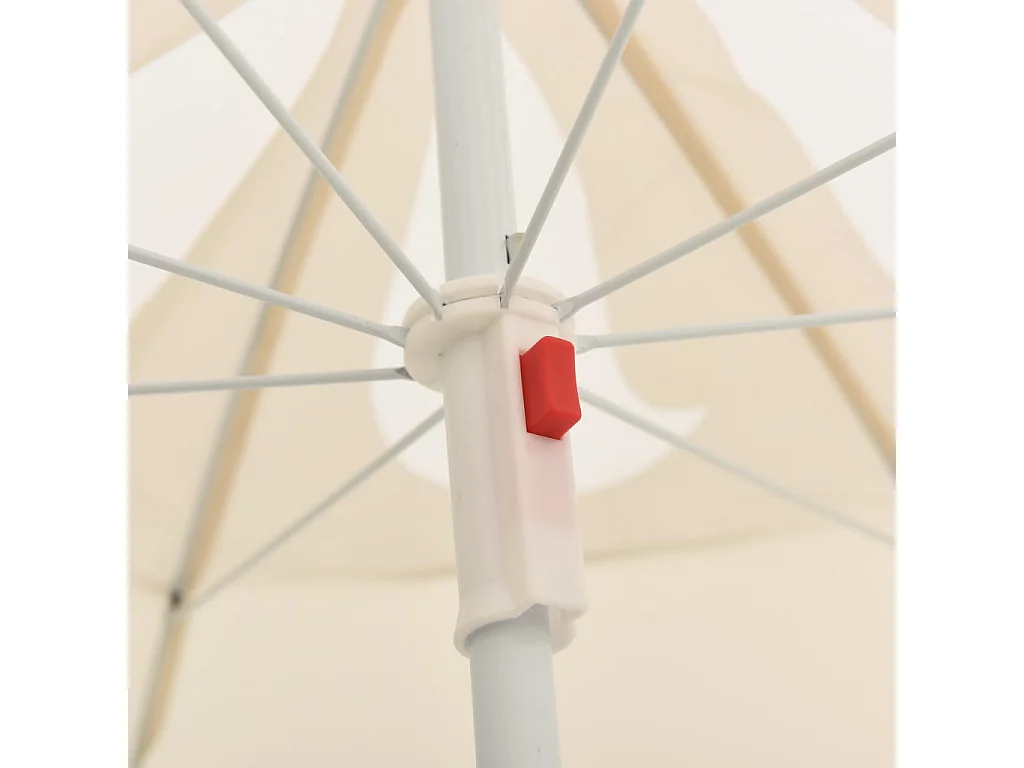 Parasol met stalen paal 180 cm zandkleurig NL104276