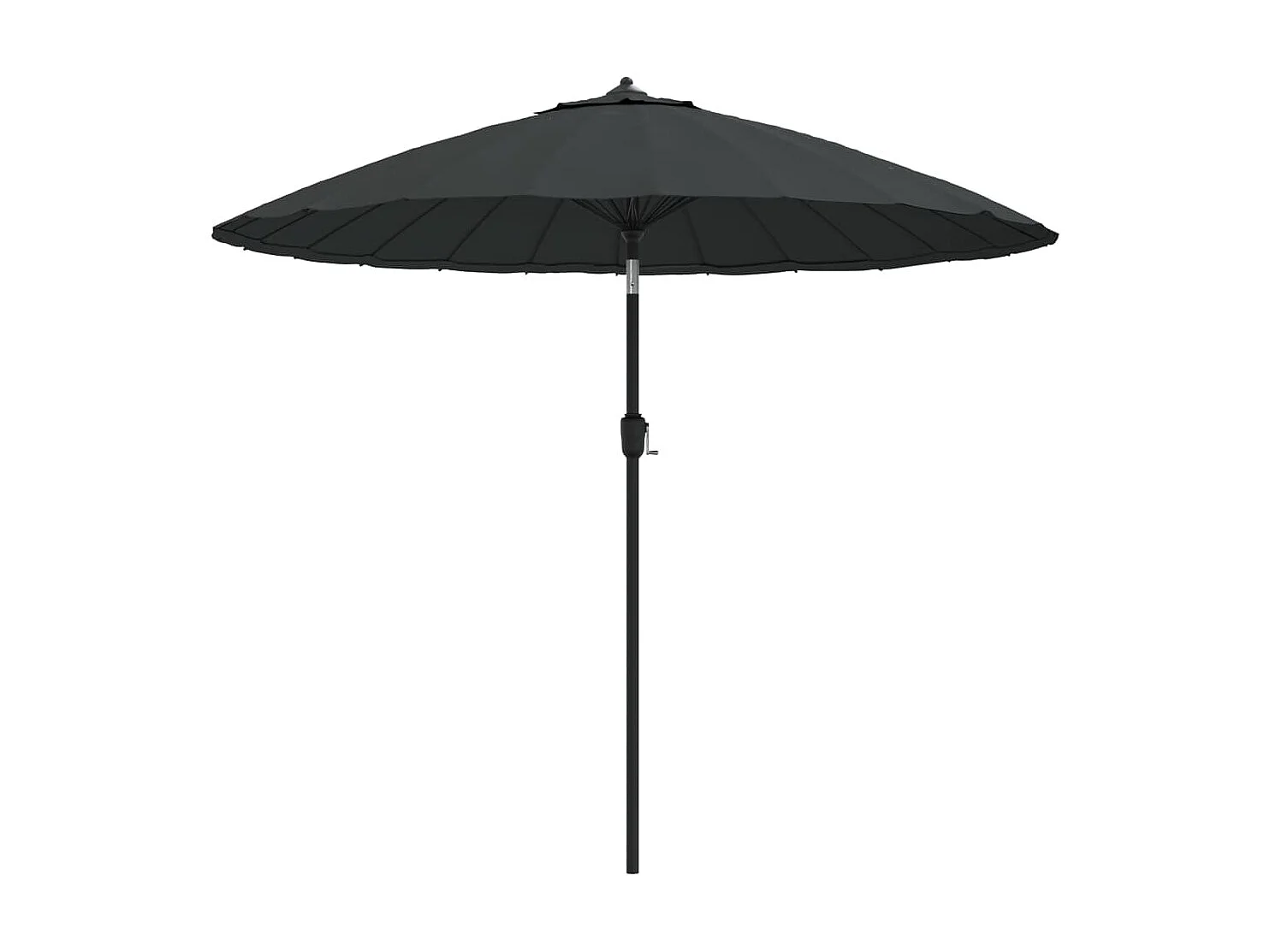 Parasol d'extérieur avec mât en aluminium 270 cm Anthracite WVGQ5148