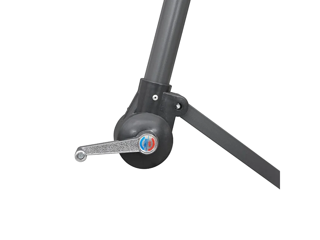 Parasol suspendu Bordeaux 3 m Mât en aluminium WVGQ7930