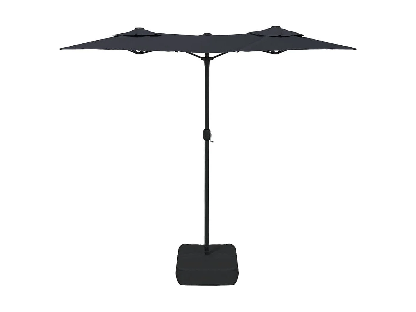 Parasol dubbel 316x240 cm zwart NL152915