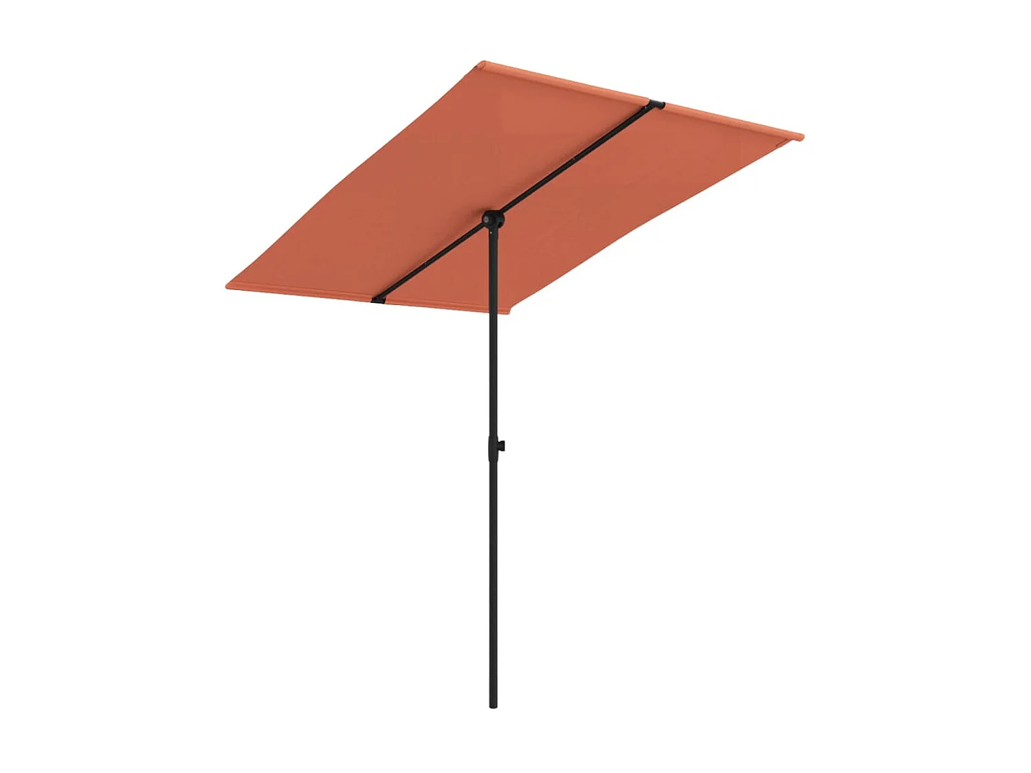 Parasol d'extérieur avec mât en aluminium 2x1,5 m Terre cuite GWE7745