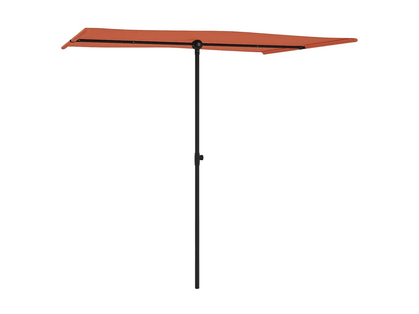 Parasol d'extérieur avec mât en aluminium 2x1,5 m Terre cuite GWE7745