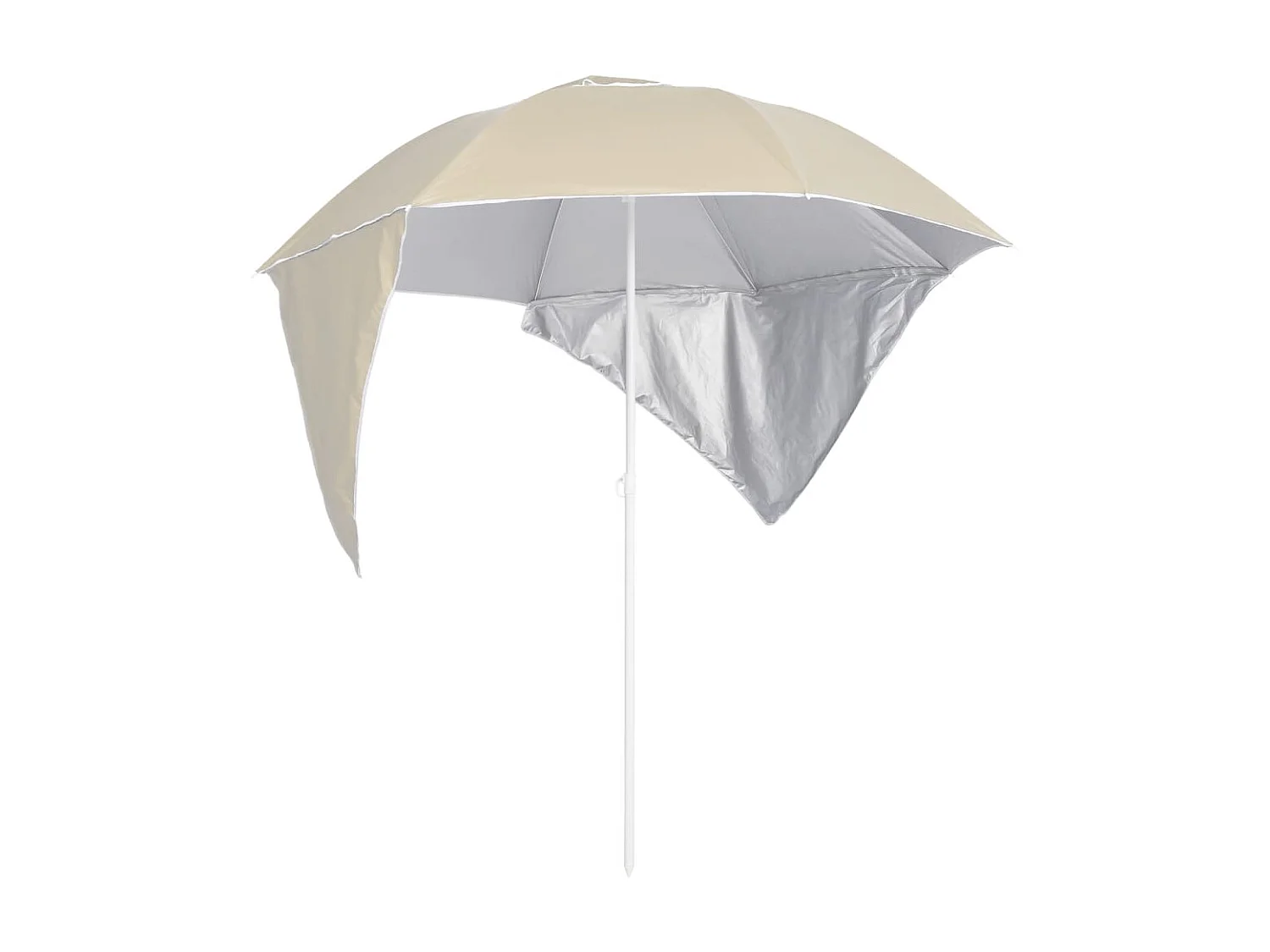 Parasol de plage avec parois latérales Sableux 215 cm WVGQ7636