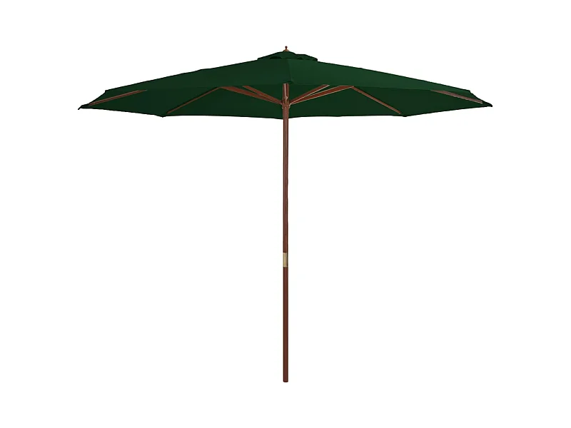 Parasol met houten paal 350 cm groen NL275447