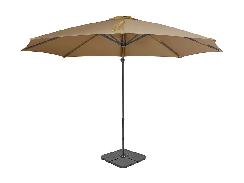 Parasol avec base portable Taupe  WVGQ3152