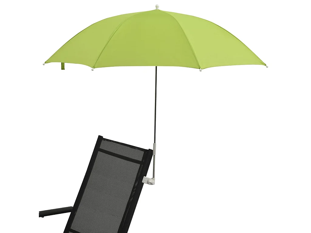 Guarda-sóis para cadeira de campismo 2 pcs 105 cm verde PT476334