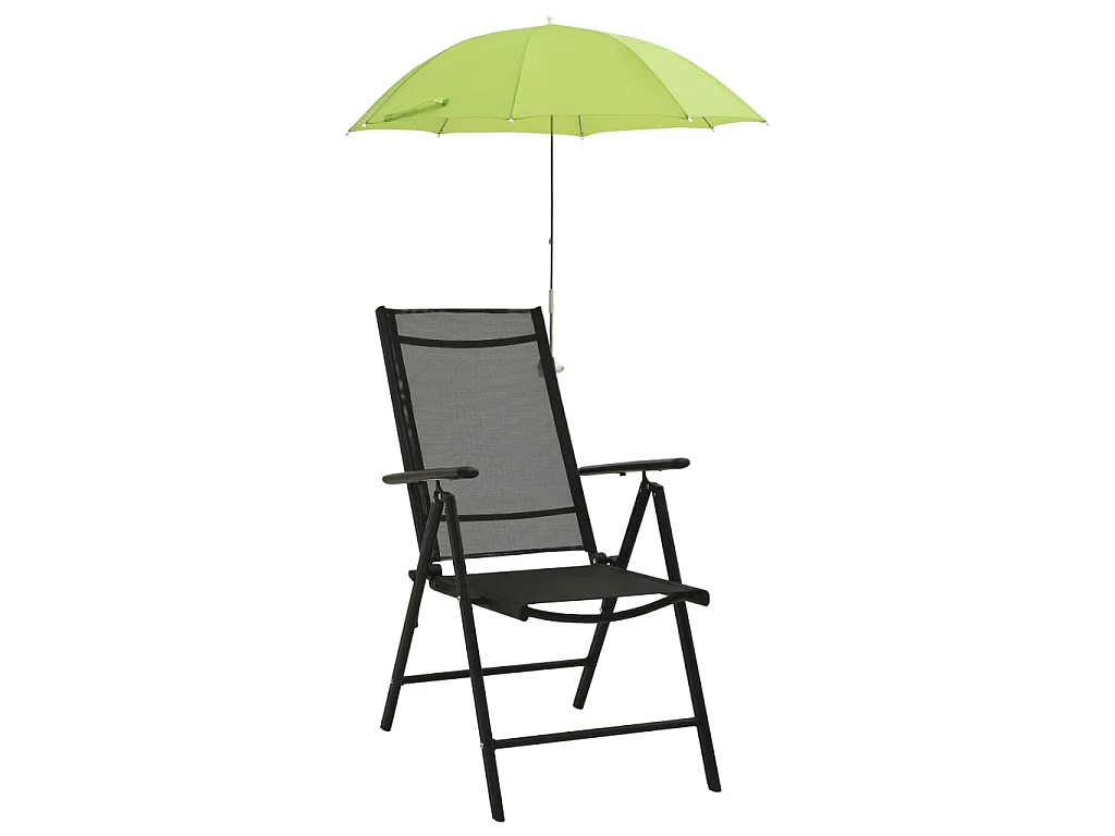 Guarda-sóis para cadeira de campismo 2 pcs 105 cm verde PT476334