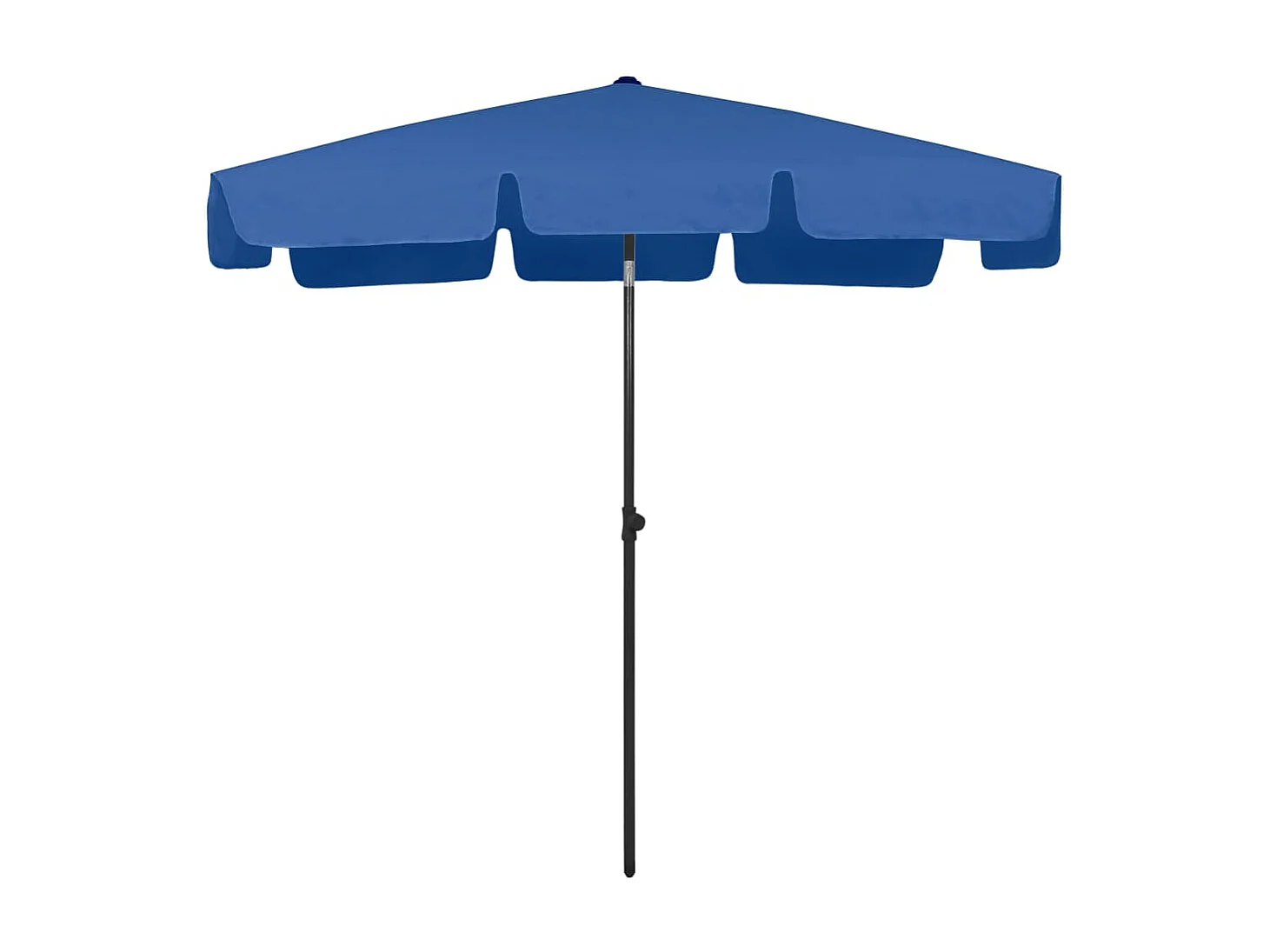 Parasol de plage bleu azur 200x125 cm WVGQ9557
