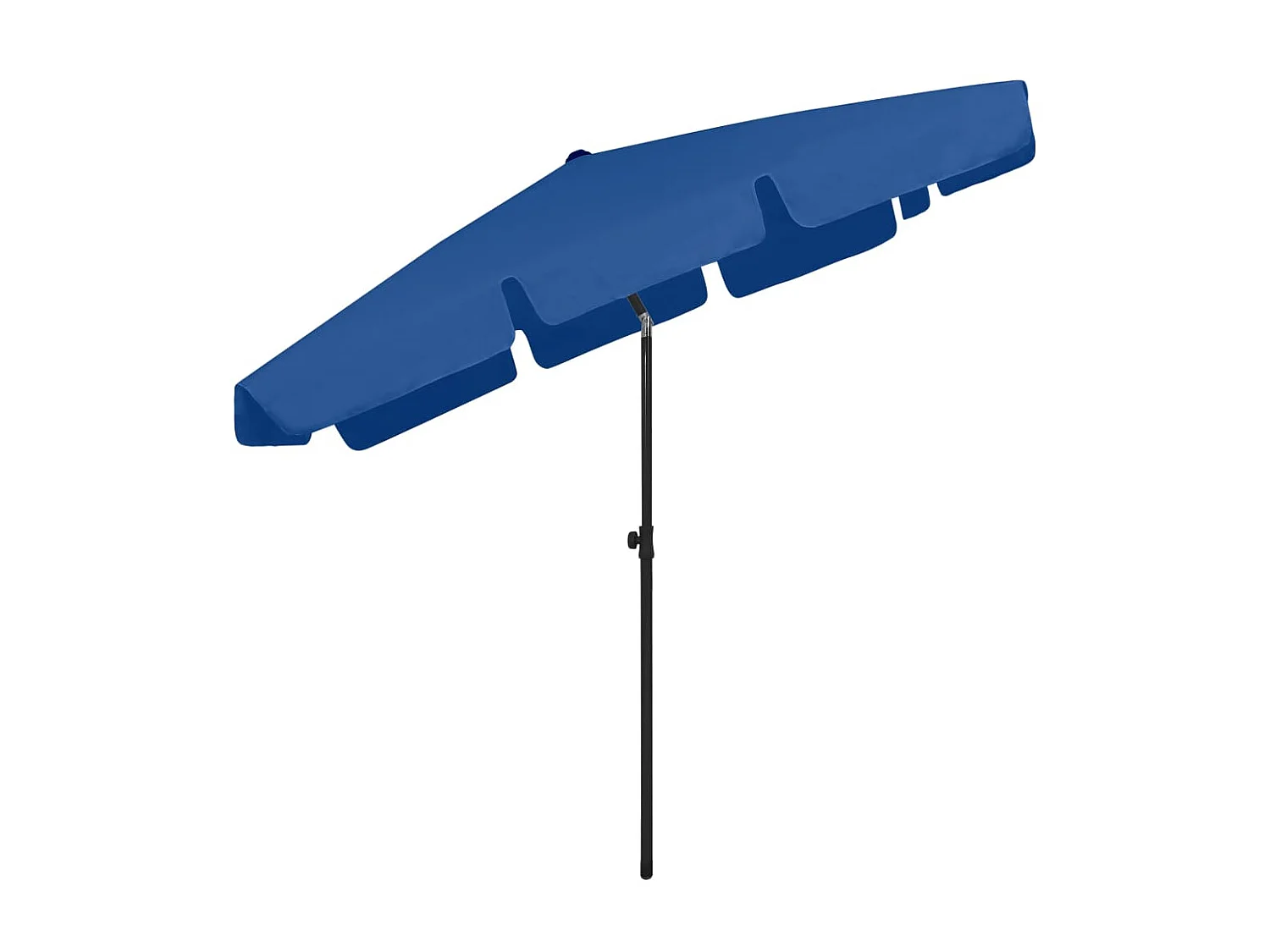 Parasol de plage bleu azur 200x125 cm WVGQ9557