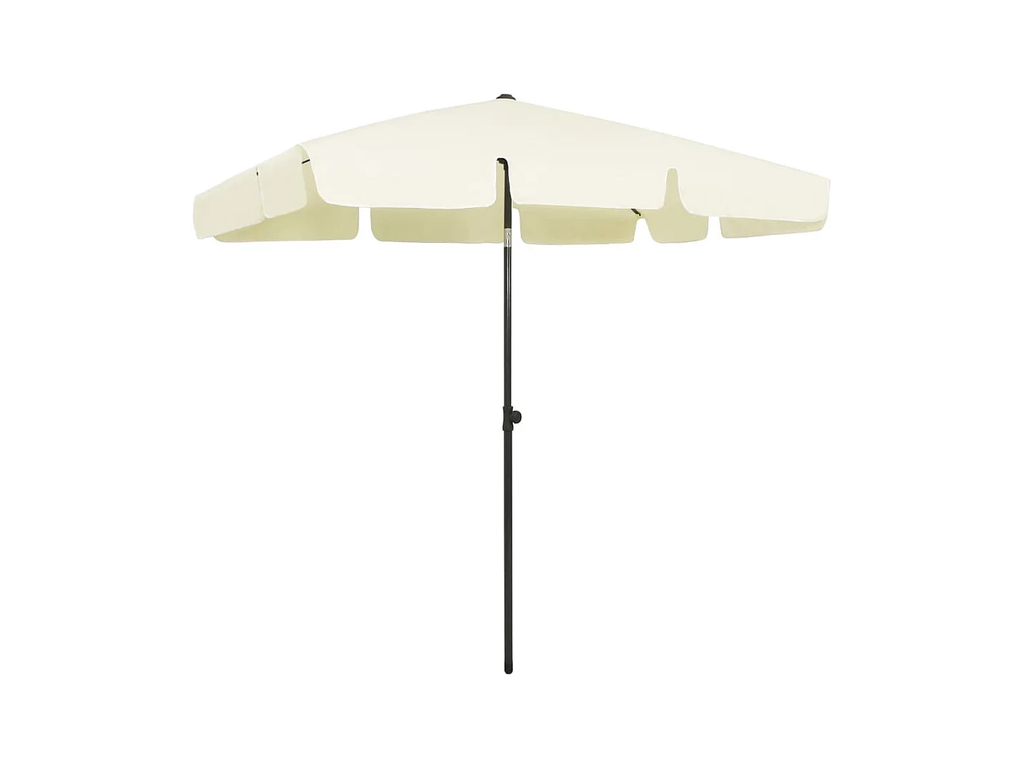 Guarda-sol de praia 200x125 cm amarelo areia PT542800