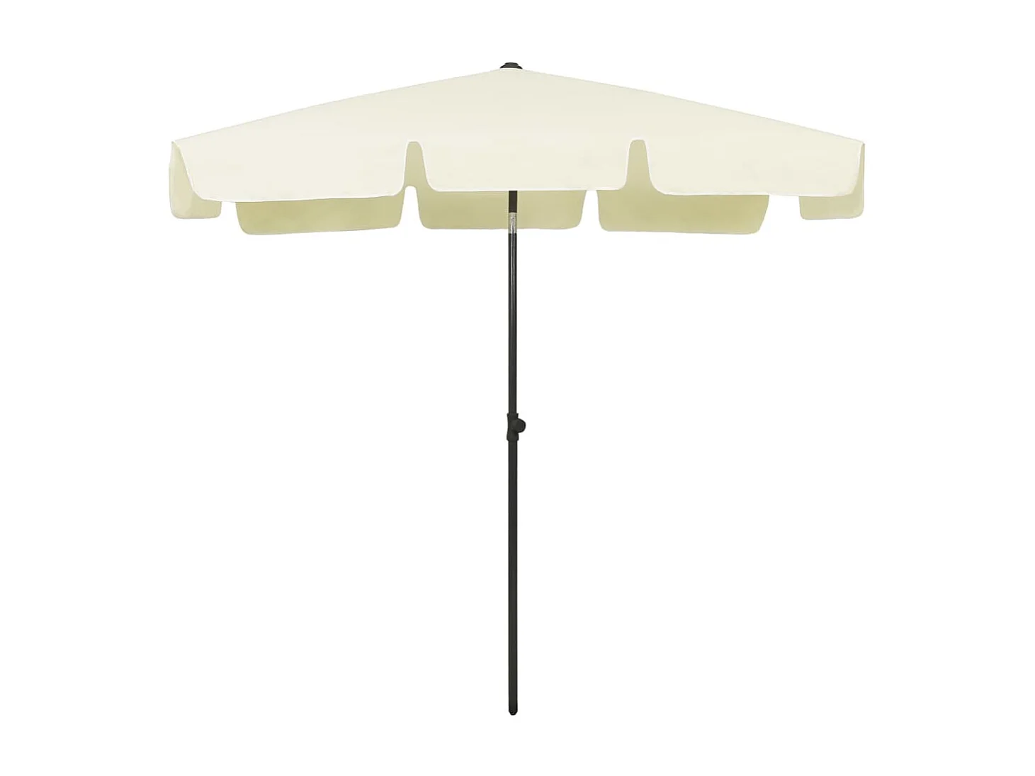 Strandparasol 200x125 cm zandgeel NL374114
