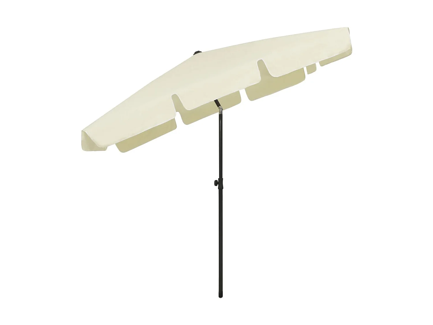 Strandparasol 200x125 cm zandgeel NL374114