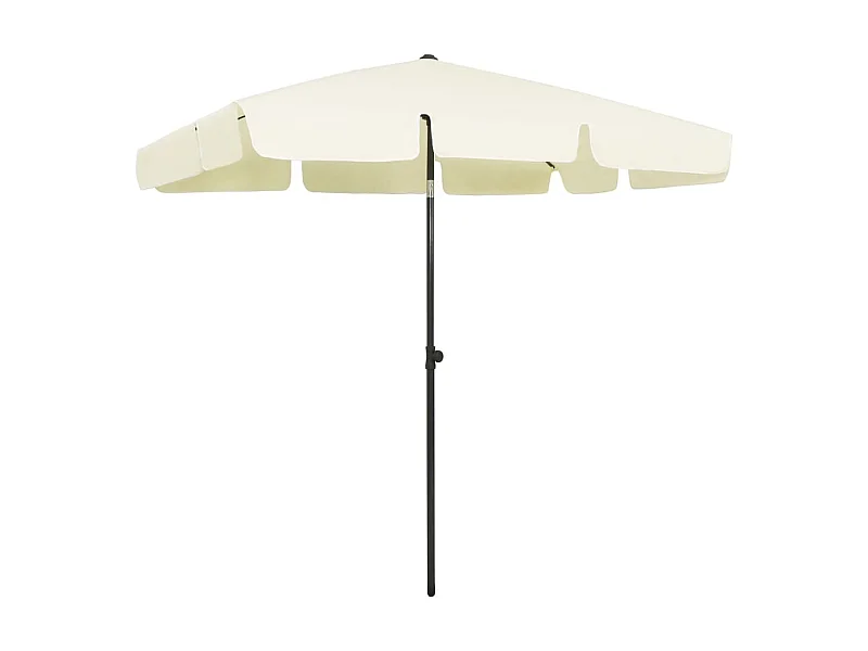 Strandparasol 200x125 cm zandgeel NL374114