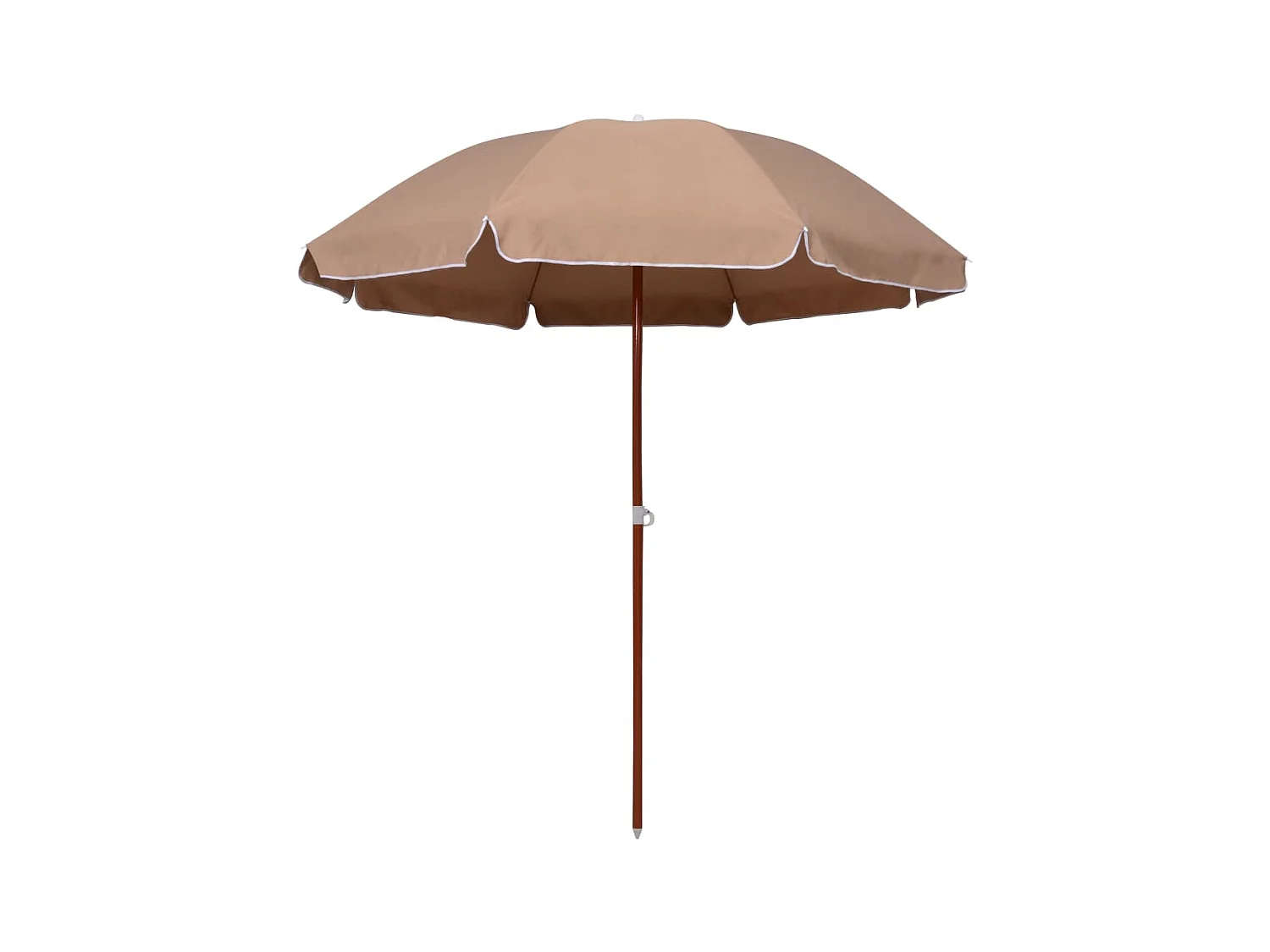 Parasol avec mât en acier 240 cm Taupe WVGQ2798