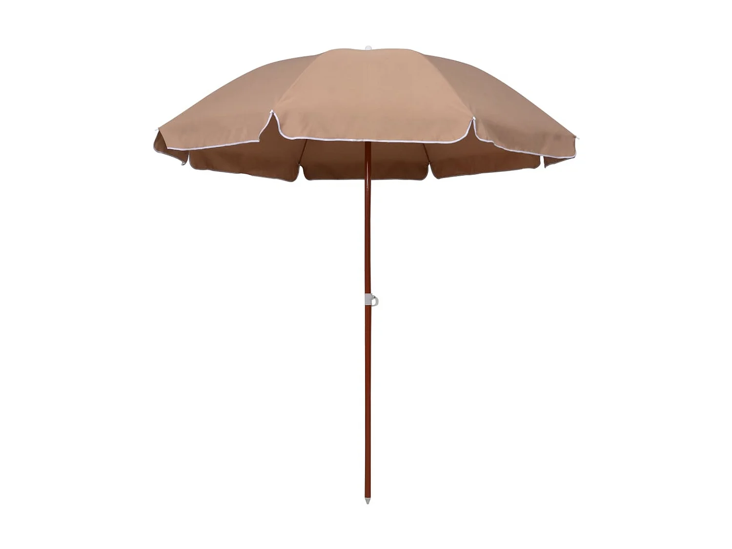 Parasol met stalen paal 240 cm taupe NL115654