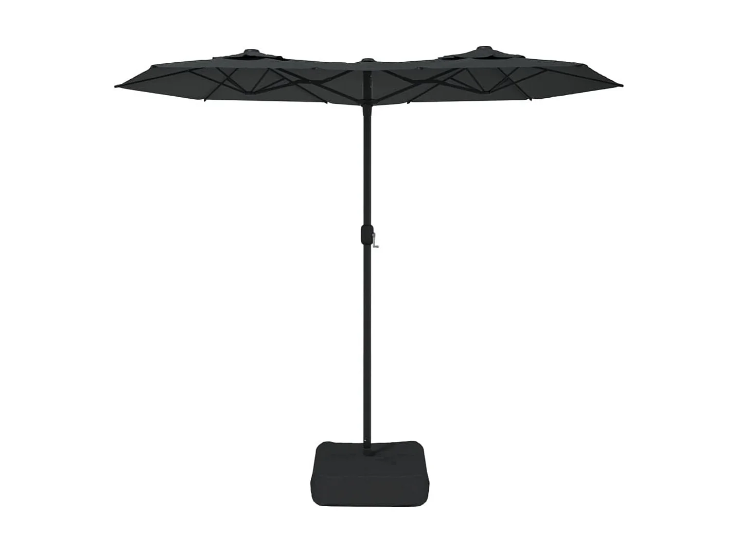 Parasol à double tête anthracite 316x240 cm WVGQ4970