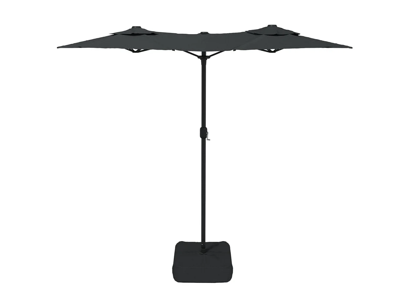 Parasol à double tête anthracite 316x240 cm WVGQ4970