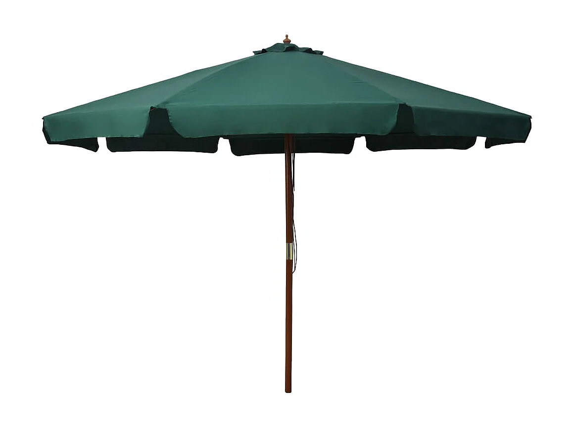 Parasol met houten paal 330 cm groen NL170395