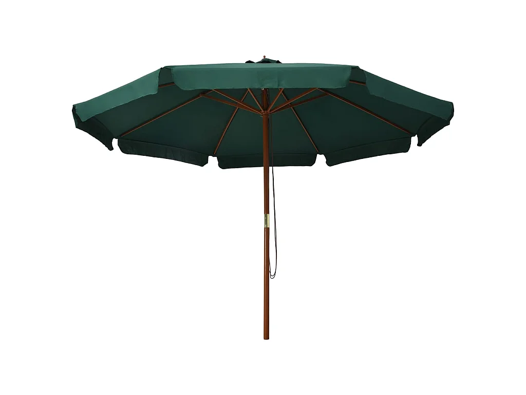 Parasol met houten paal 330 cm groen NL170395