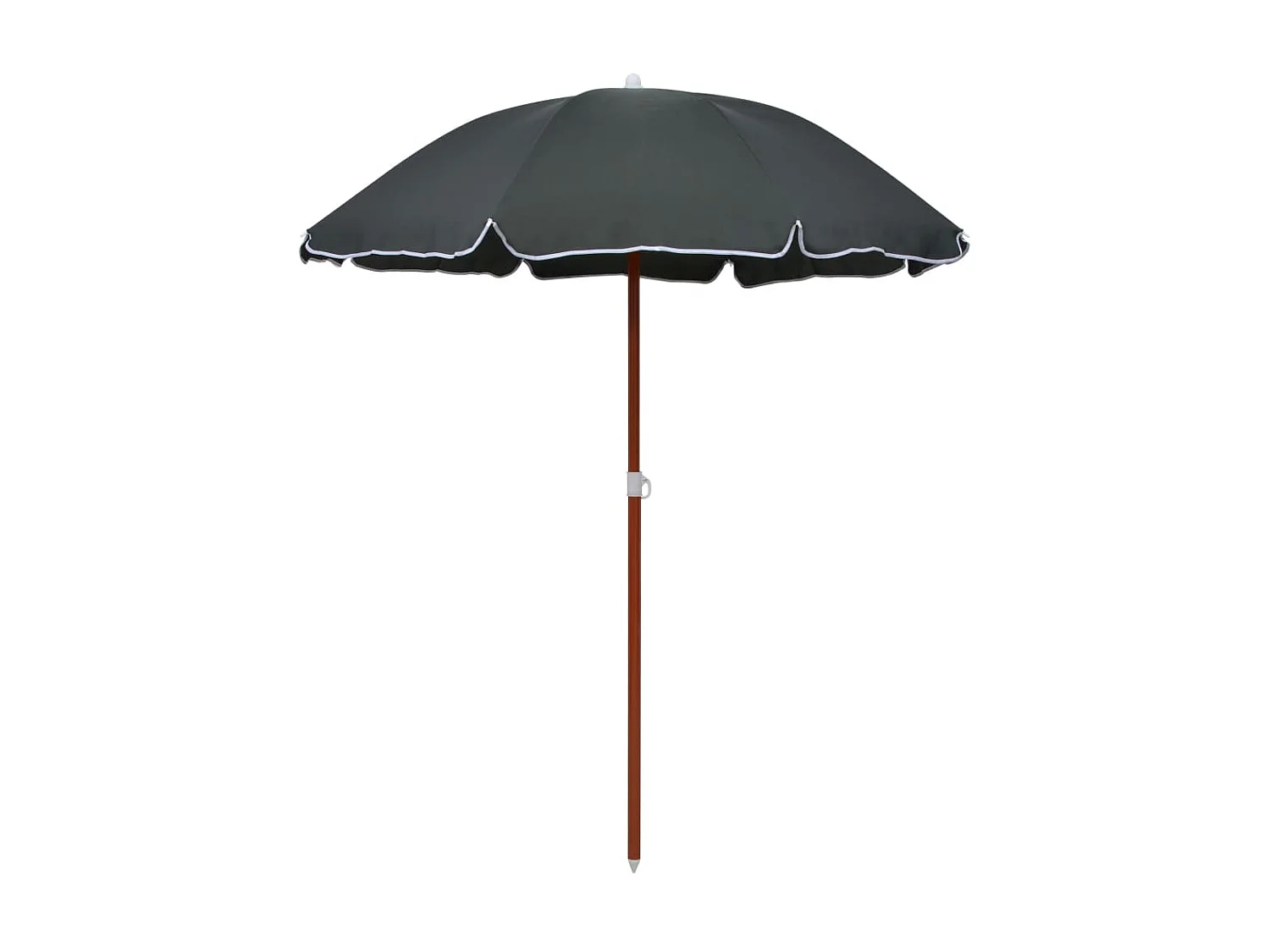 Parasol avec mât en acier 180 cm Anthracite WVGQ2281