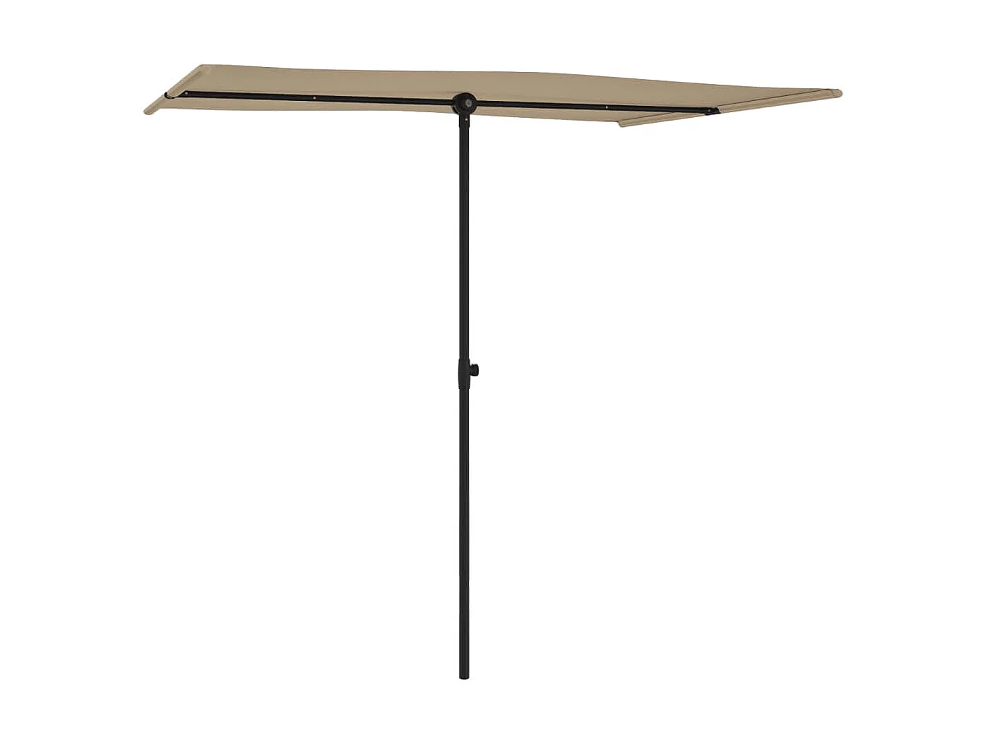 Parasol d'extérieur avec mât en aluminium 2x1,5 m Taupe GWE1981