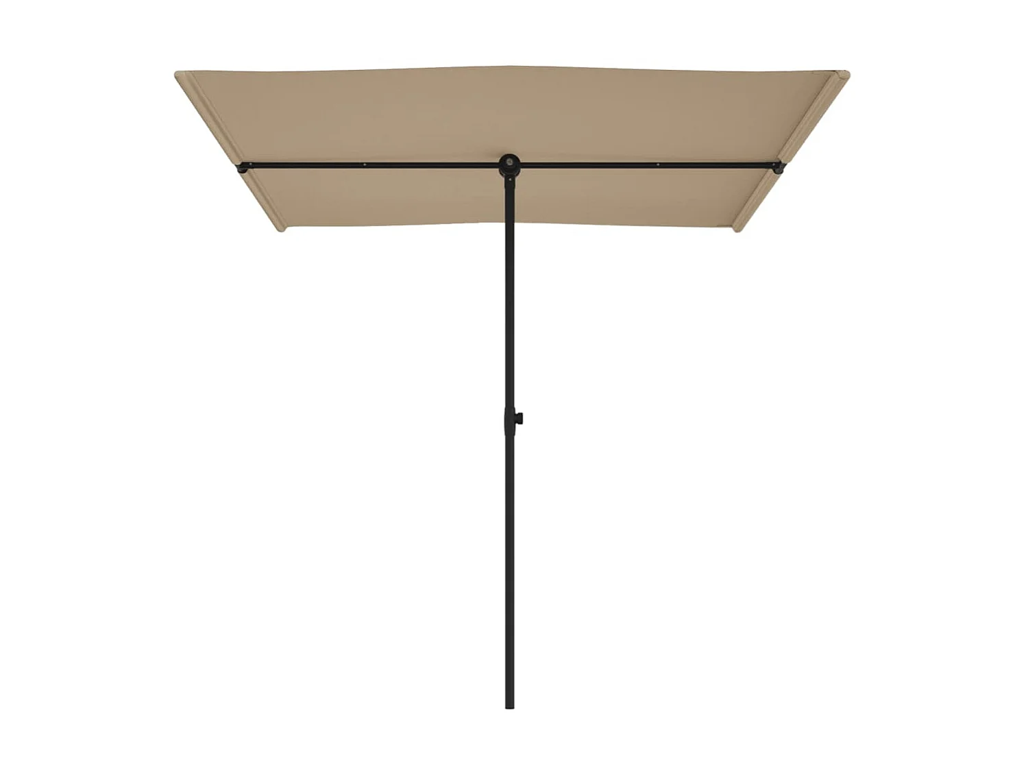 Parasol d'extérieur avec mât en aluminium 2x1,5 m Taupe GWE1981