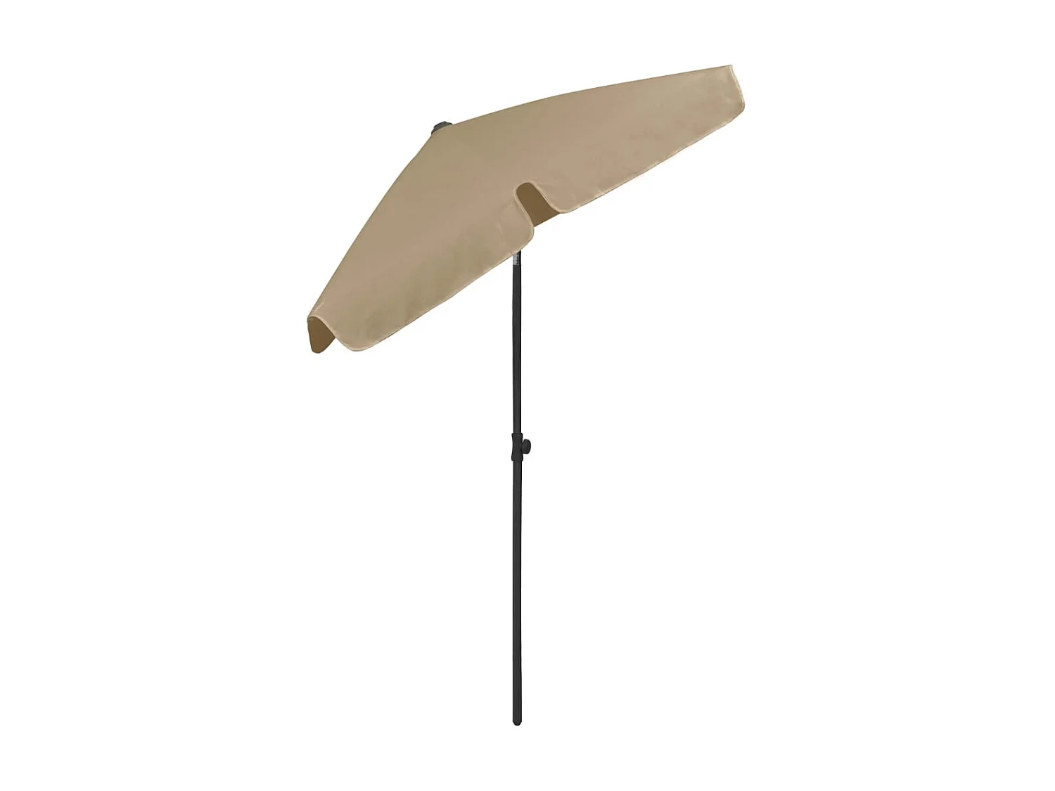 Guarda-sol de praia 180x120 cm cinzento-acastanhado PT159355