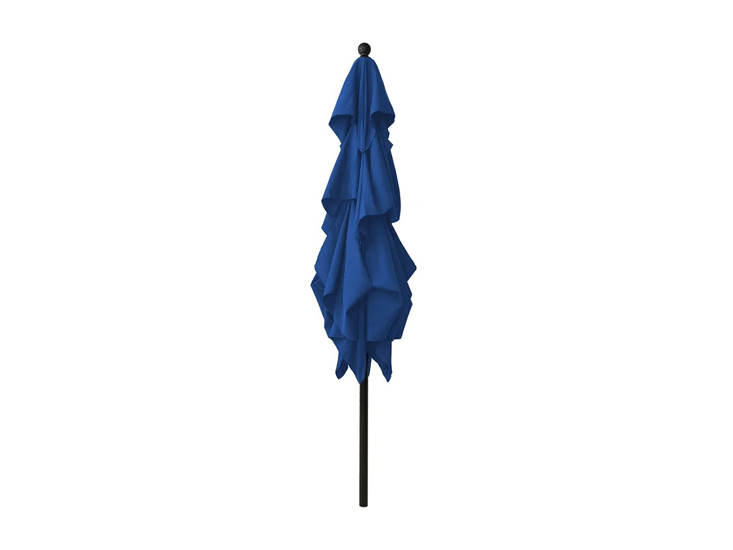 Parasol à 3 niveaux avec mât en aluminium Bleu azuré 2,5x2,5 m WVGQ5039