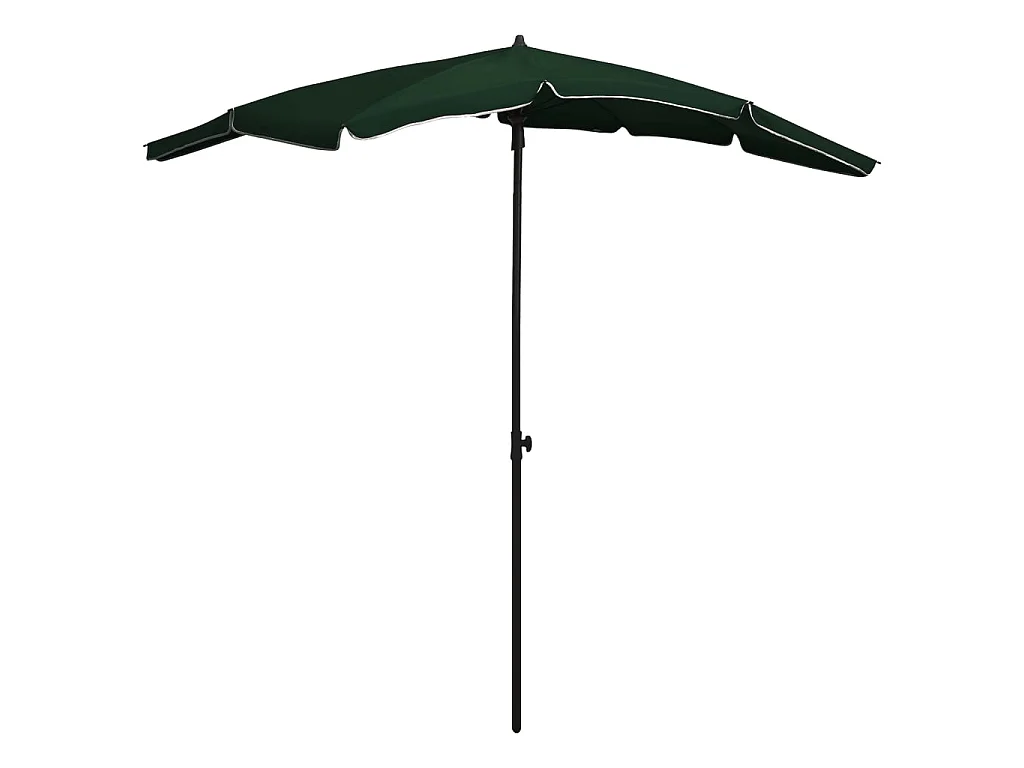 Parasol de jardin avec mât 200x130 cm Vert WVGQ5816