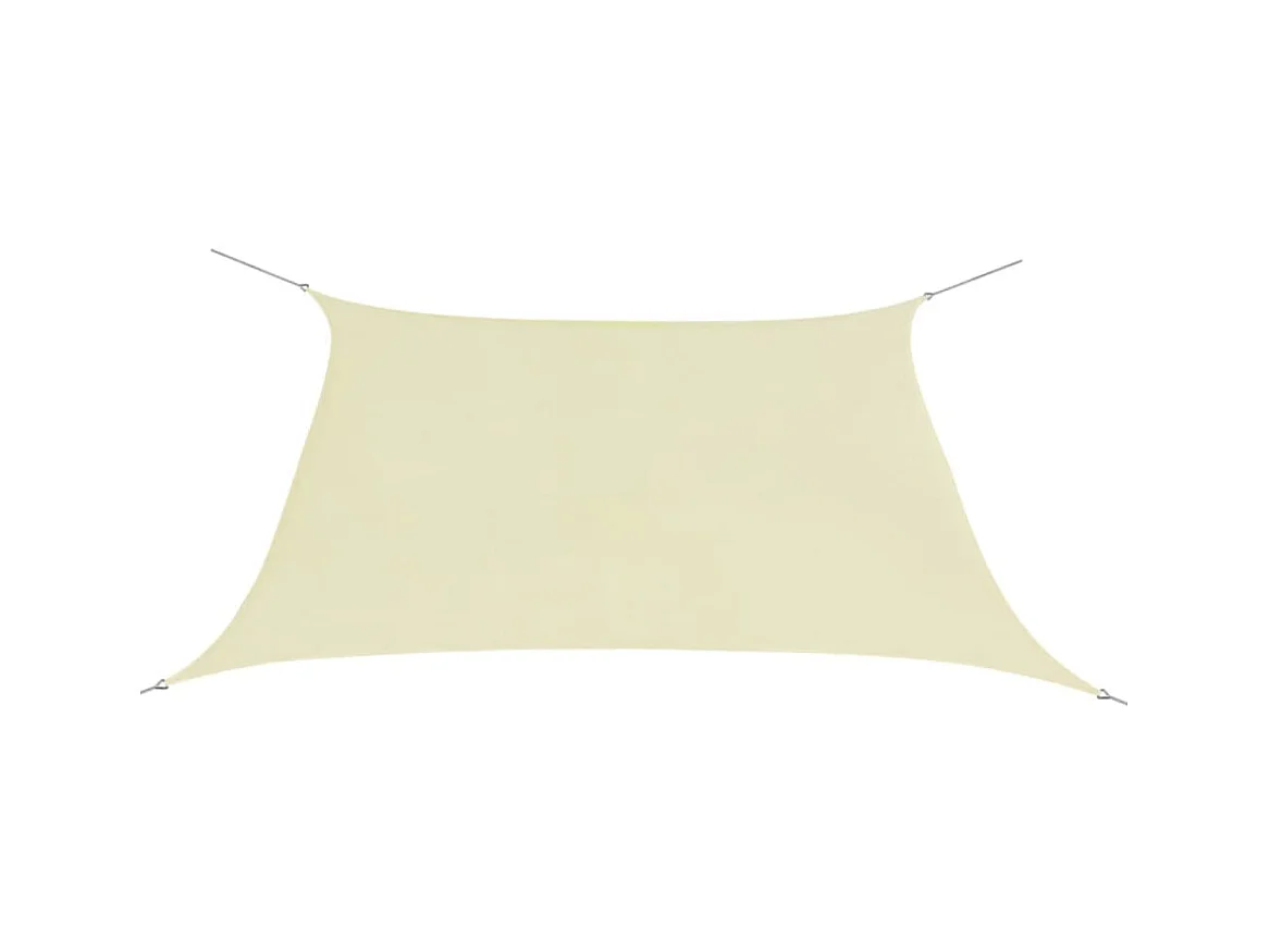 Guarda-sol tecido Oxford quadrangular 3,6x3,6 m creme PT933434
