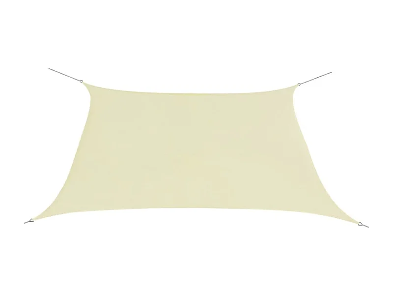 Toldo de vela cuadrado tela Oxford color crema 3,6x3,6 m ES477004