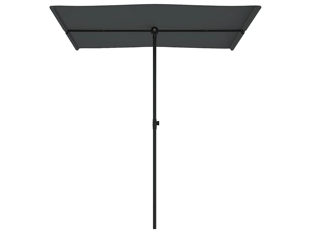Guarda-sol de exterior com mastro alumínio 180x110 cm antracite PT499176