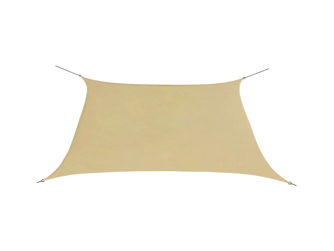 Guarda-sol tecido Oxford quadrangular 3,6x3,6 m bege PT773305