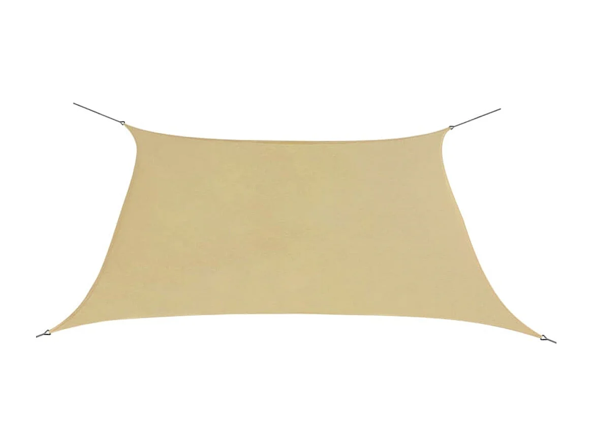 Guarda-sol tecido Oxford quadrangular 3,6x3,6 m bege PT773305
