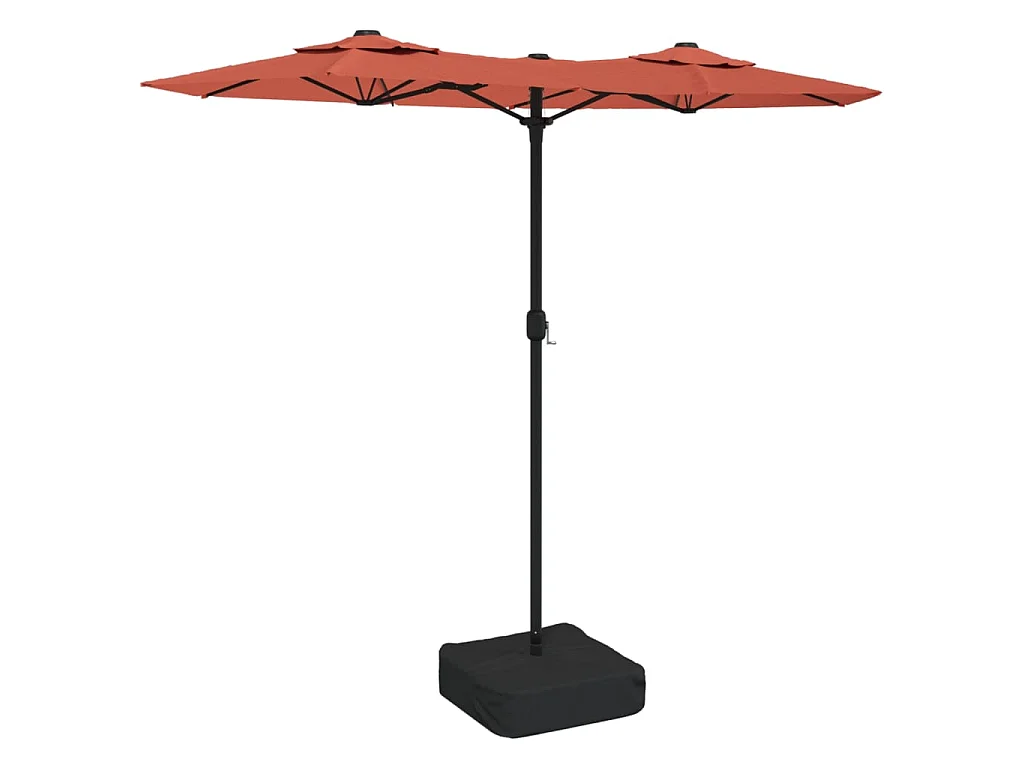 Parasol à double tête terre cuite 316x240 cm WVGQ7204