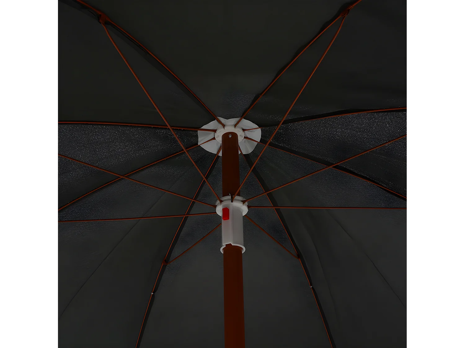 Sombrilla con palo de acero gris antracita 240 cm ES822648