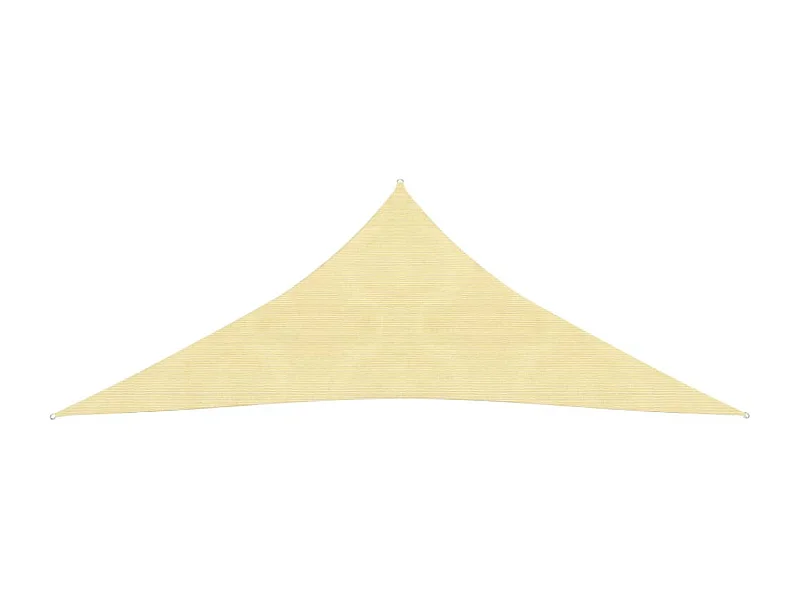 Parasol en PEHD triangulaire 3,6x3,6x3,6 m Beige WVGQ2968