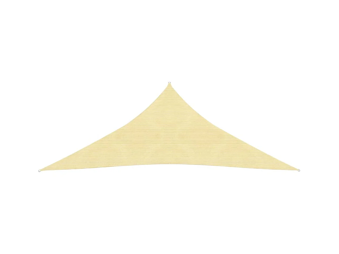 Parasol en PEHD triangulaire 3,6x3,6x3,6 m Beige WVGQ2968