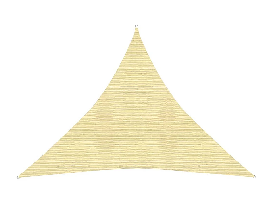 Parasol en PEHD triangulaire 3,6x3,6x3,6 m Beige WVGQ2968